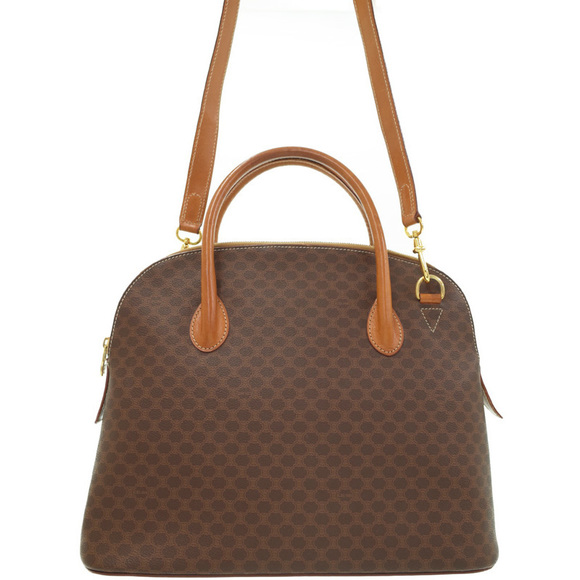 Celine Macadam Pattern 2way Handbag Brown - Picture 1 of 9